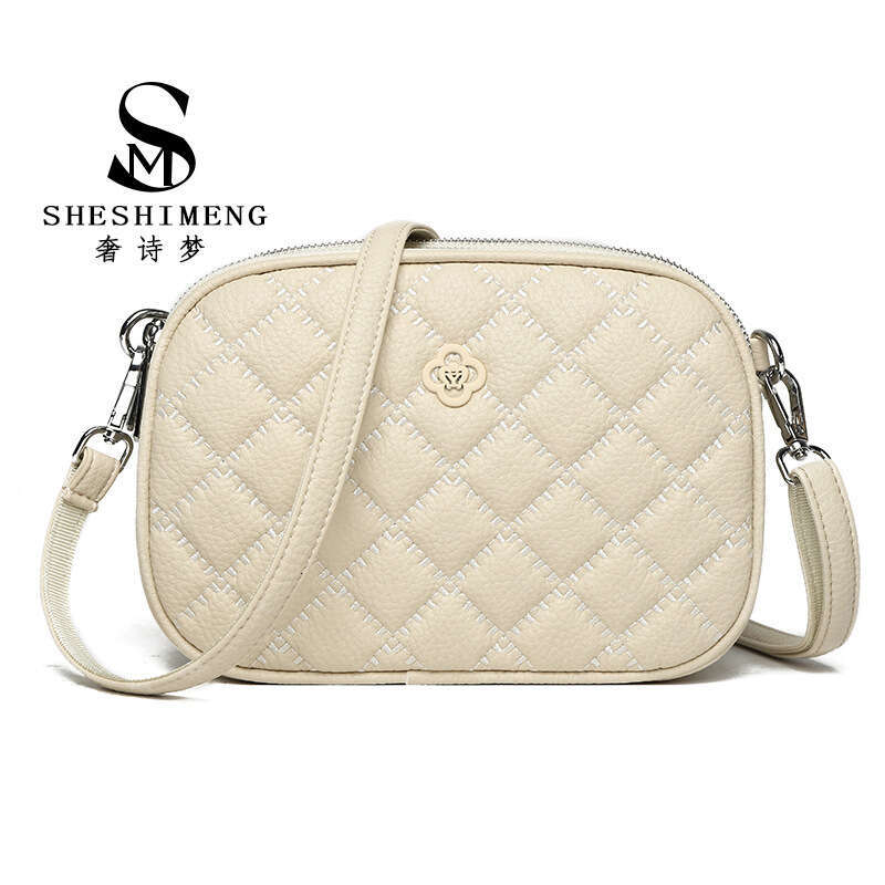 2025 New Women's Fashion Casual Single Shoulder Crossbody Korean Version Simple Trendy Versatile Quilted Niche Bag