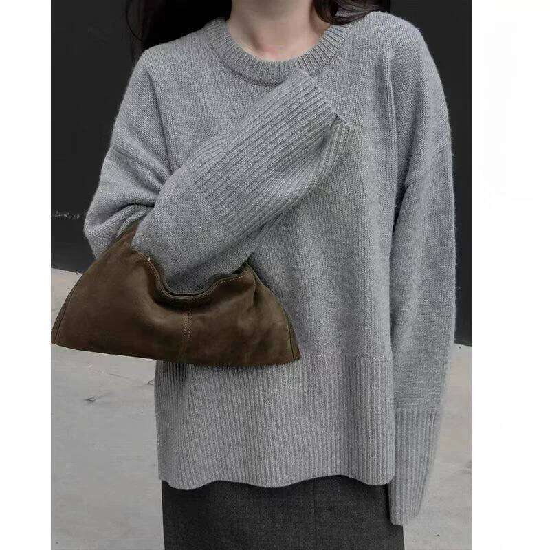 Miyagawa Handle Bag for Women Autumn Winter New Niche Faux Suede Retro Single Shoulder HandbagFashion designer's style