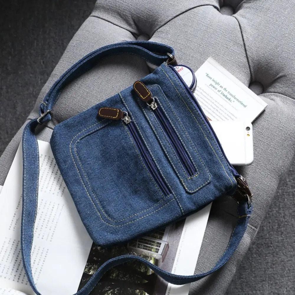 Fashion Women Shoulder Bags Vintage Denim Crossbody Bag Female Small Messenger Casual Handbags Purse 250811