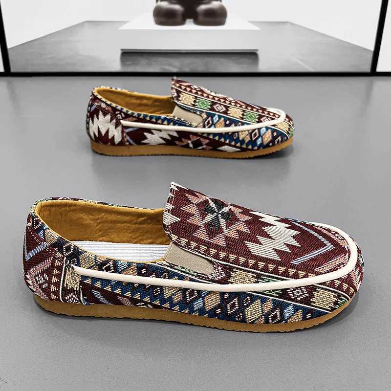 Mens Slip-On Sneakers Loafers New Fisherman Sneakers Shoes Mens Flat Casual Shoes for Men Summer Mens Shoes Z250812
