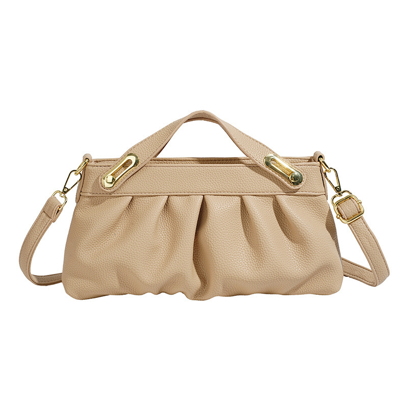 designer bag This Year's Trendy Cloud Small Bag for Women, Summer New Fashion Single Shoulder Handbag, Stylish Solid Color Luxury bag Pleated Sma