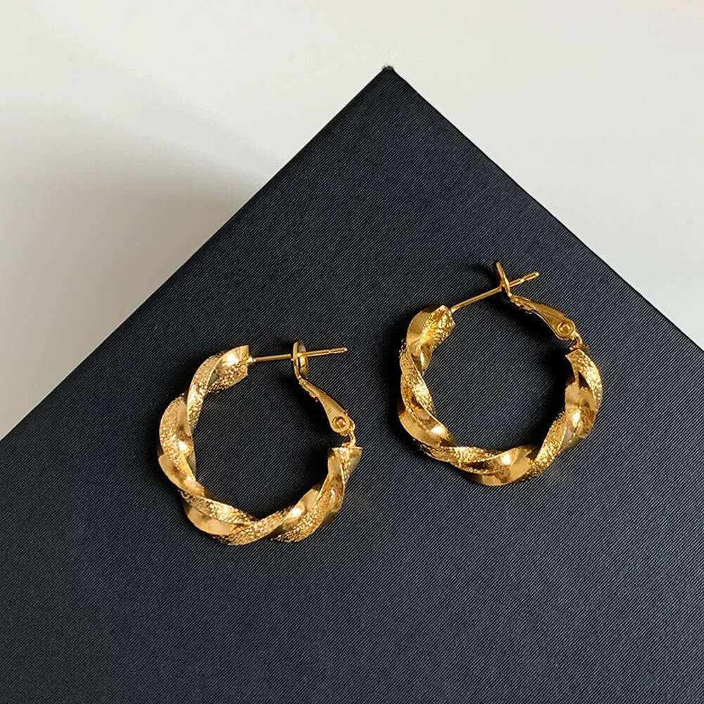 French Fashion Simple High-End Mobius Strip Personality Earrings Light Niche Temperament Versatile Ear Jewelry