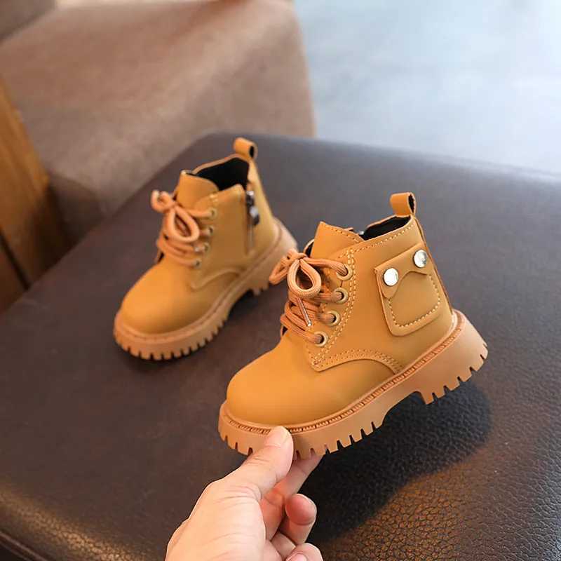 100% Cotton Shoes for Girls Fashion Front Lace Up Soft Sole Anti-Slip Warm Snow Boots XJ250812