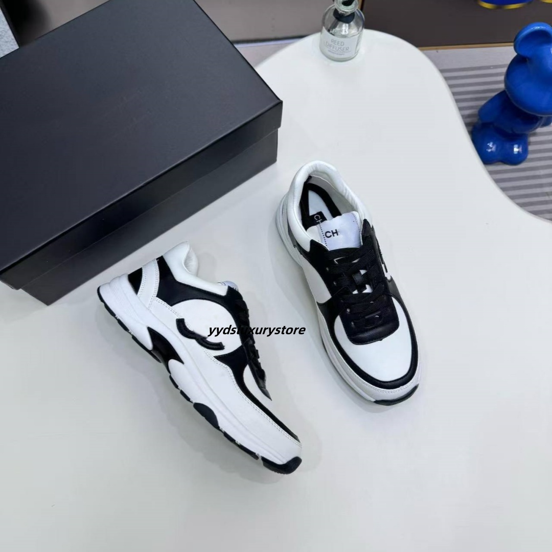 2025 Designer shoes luxurious women's casual shoes sports shoes soft-bottomed comfortable casual sports high-quality women's fashionable shoes CC running shoes