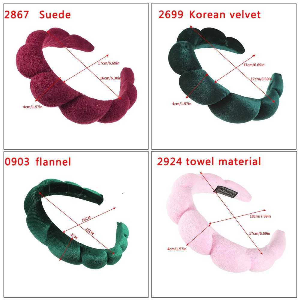 Fashion Padded Bands For Wen Wide Bezel Hairbands Thick Velvet Hair Hoop Girls Sponge Non-Slip Hairband Hair Accessories X250812
