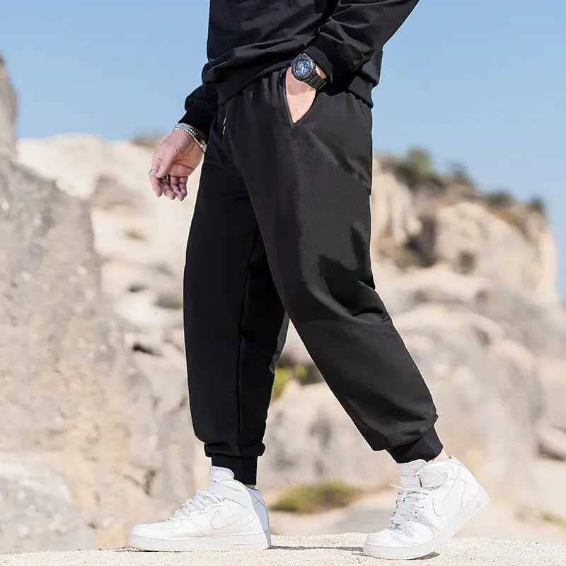 0XL Mens Trousers Loose Men Tracksuit Pants Mens Casual Oversize Elastic Waist Sweatpants Mens Clothing Sports Clothes Joggers W250812