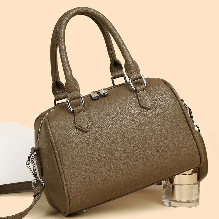 2025 New Small for Women Summer Trend Versatile Crossbody Korean Style Boston Handbag Pillow Bag