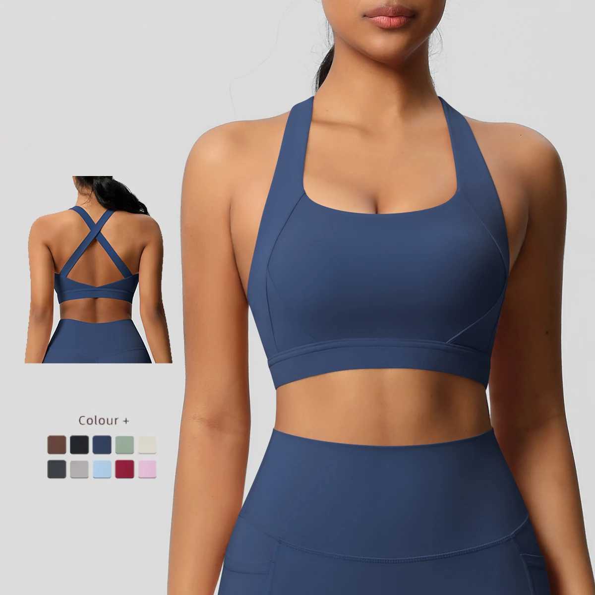 Women Fitness Bras Sexy Sling Beauty Back Fitness Push Up Sports Women Underwear Running Crop Top Clothing Z250812
