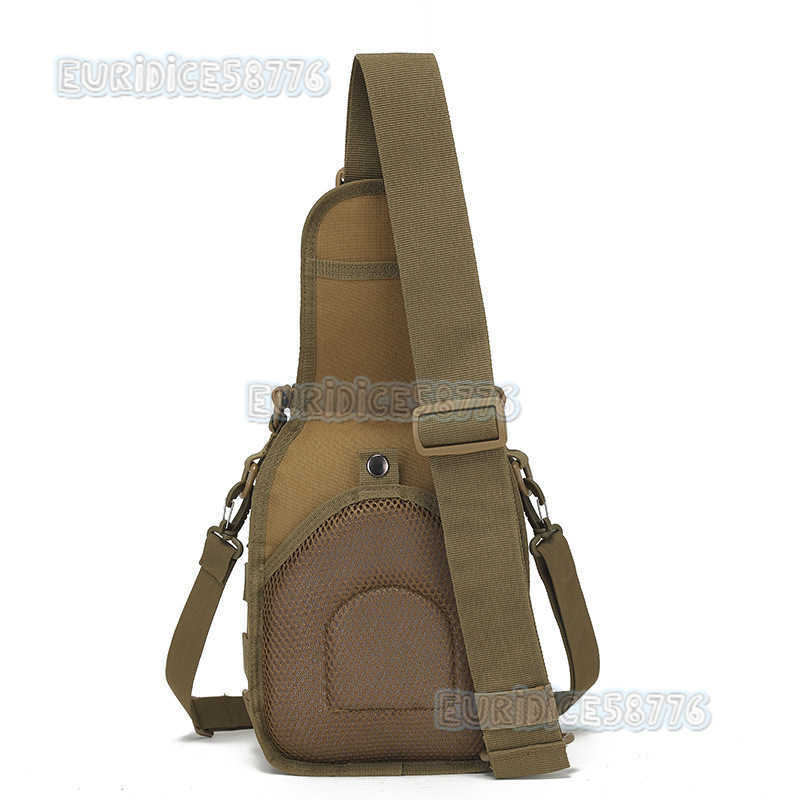 Okali New Chest Bag Outdoor Portable Cycling Bag Camouflage Outdoor Sports Small Chest Bag Laser Punch Bag H250811