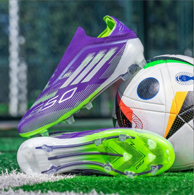 Fashion Men's Football Boots TF/FG Adults Soccer Shoes Professional High Quality Soccer Cleats Teenager Anti-slip Outdoor