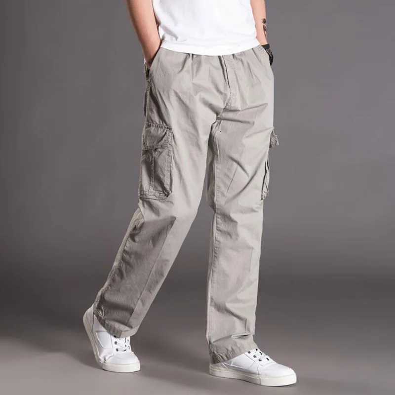 Big Size 6xl 12xl 13xl 170kg Large Size Summer Men Cargo Pants Cotton Pocket Loose Army Green Casual Safari Style Pants 68 70 74 X250812