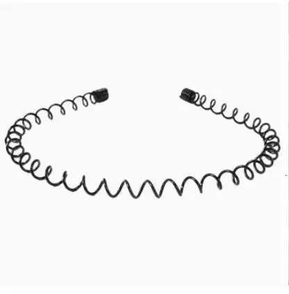 1 Pcs 2022 Fashion Wave Mens Wen Unisex Black Wavy Hair Hoop Band Sport Hairband Hair Accessories X250812