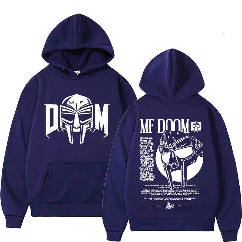 MF Doom Madvillain Metal Face Hoodies Oversize Vintage 90s Rapper Sweatshirt Men Women Harajuku Gothic Casual Hooded Streetwear Y250811