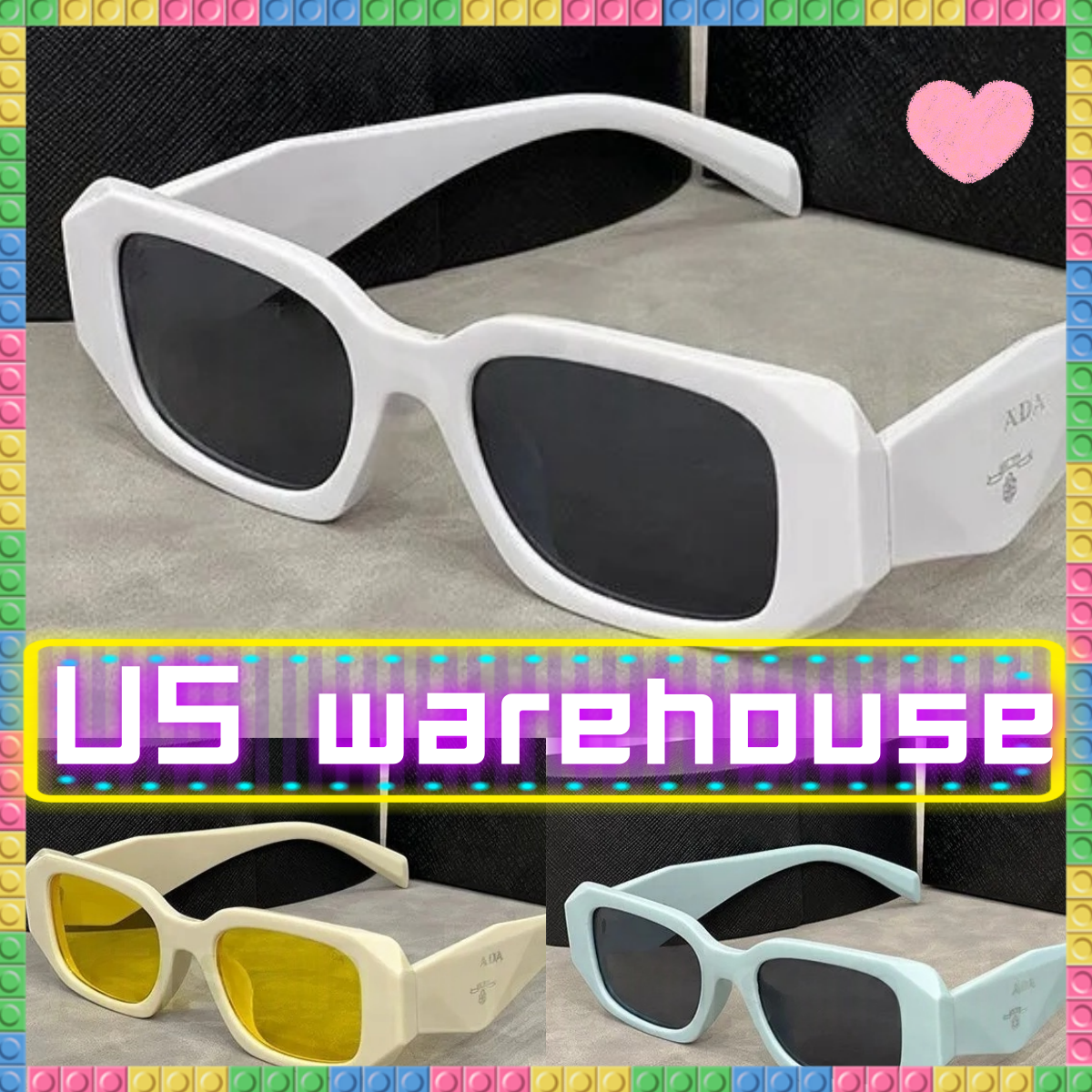 prado Sunglasses Fashion glasses oval frame Designer sunglass women luxury monogram sunglasses high quality sunglasses With box sunglasses Lunette de Soleil men
