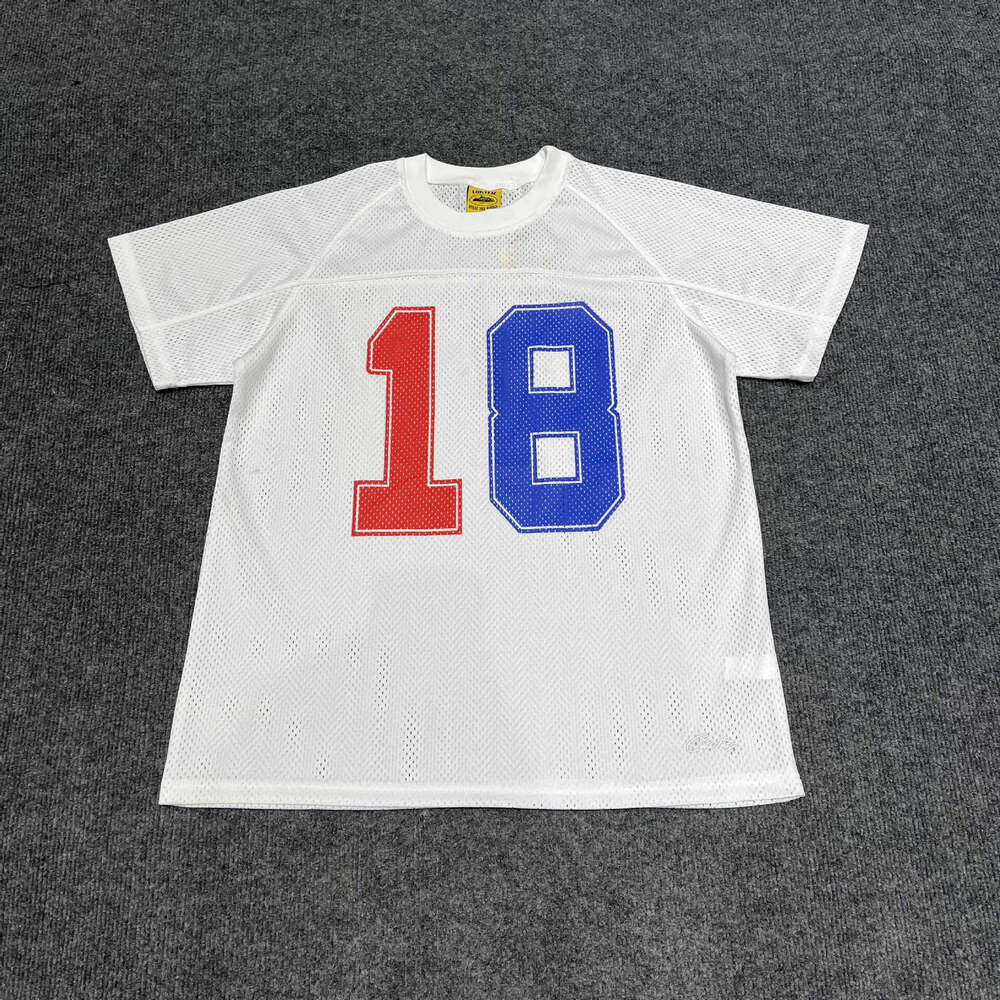 Trendy Brand New 18 Mesh Short Sleeve Jersey T-Shirt Hip Hop Loose Breathable Sports Summer