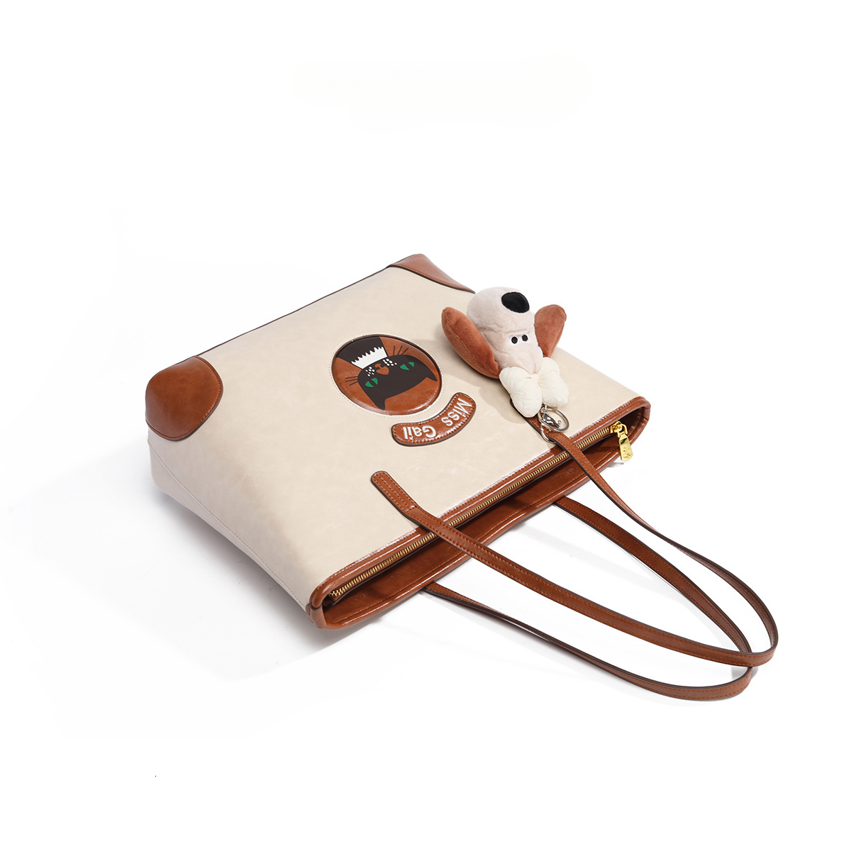 2025 Autumn New Women s Shoulder Bag Cute Cat Handbag bag Commuting Large Capacity Women s women s Shoulder Bag Autumn New Light Luxury Designer Bag