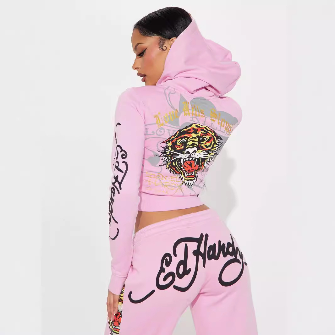 Women's Tracksuit Set: 2 Piece Casual Sporty Sweatsuit - Pullover Long Sleeve & Loose Pant Jogging Suit C260312