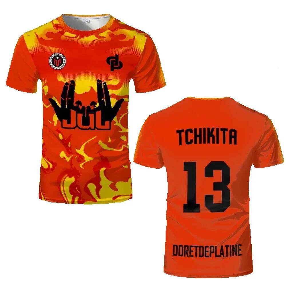 New Summer JUL Jersey Tchikita Youth Breathable Quick-Dry Training Soccer Men and Women Fashion Sport Beach Shirt