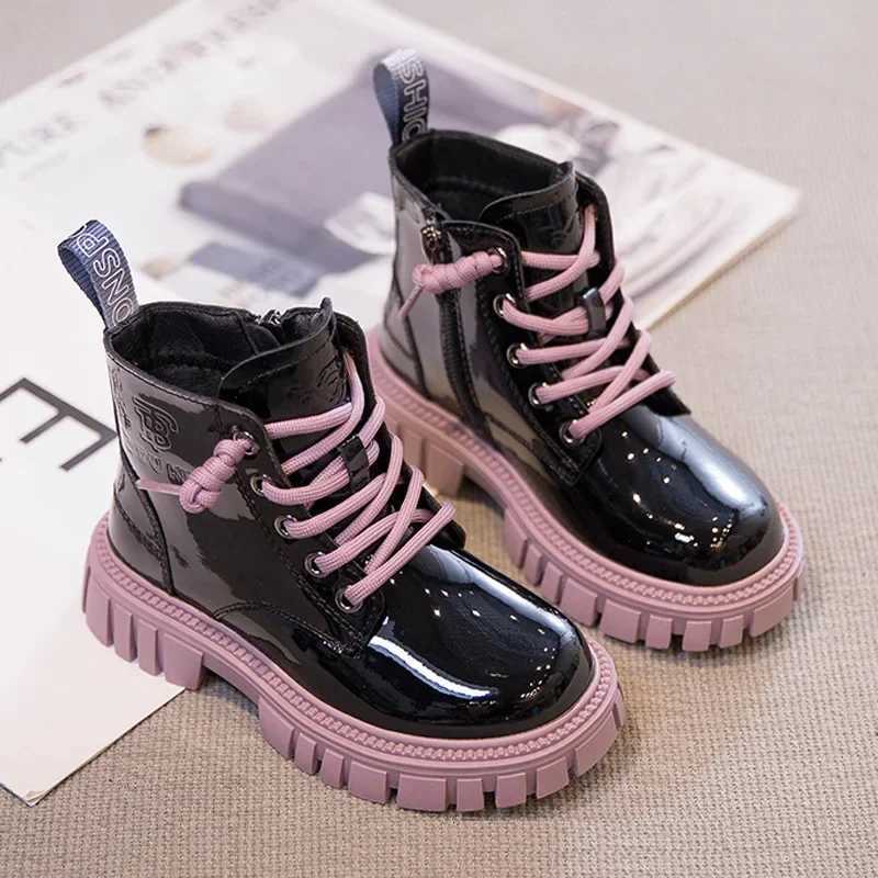 Autumn Fashion New Girl Boot Non Slip Versatile Child Ankle Boots Comfort Sweet Simple Girls Shoes Warm Medium Large Boy Boot XJ250812