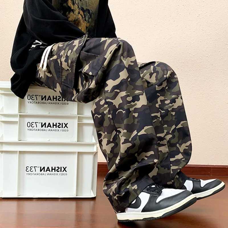 Military Cargo Pants Men Multiple Pockets Camouflage Parachute Pants Y2k Baggy Pants Outdoor Hiking Workout Streetwear Trousers X250812