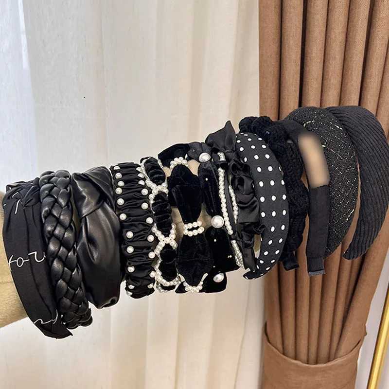 Fashion Wide Hair Bands For Women Dress Black Color Band Bezel Girls Hairband Hair Hoop Women Hair Accessories X250812