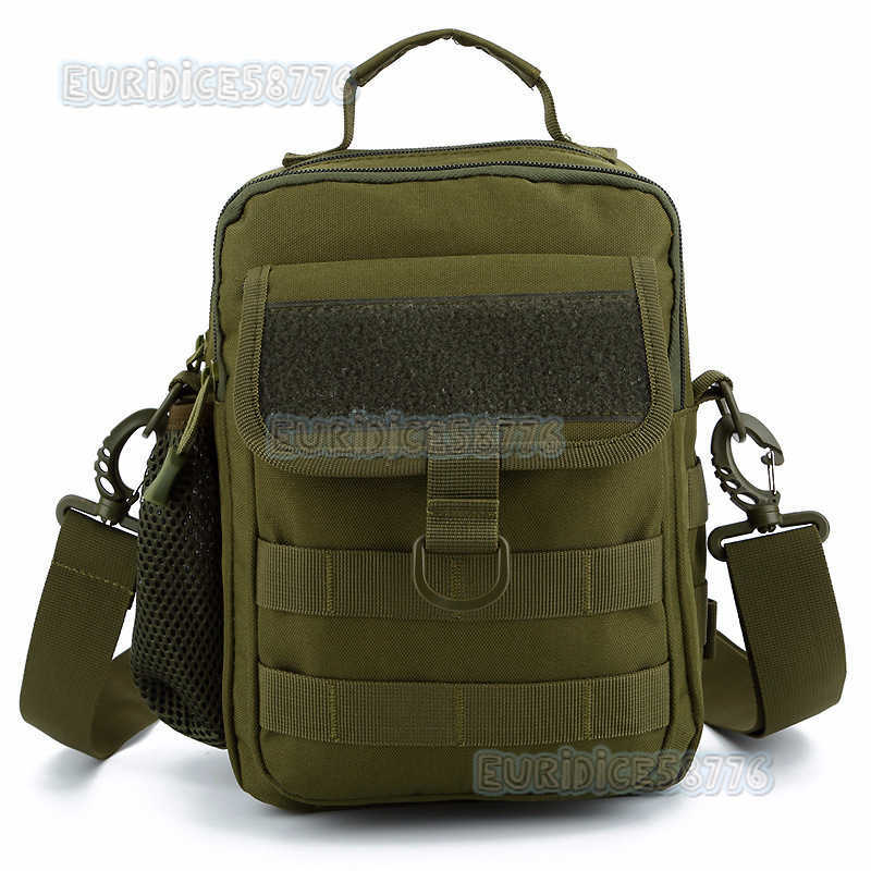 Camouflage Backpack Crossbody Bag Outdoor Hiking Water-resistant Shoulder Bag Handheld Casual Fashion Tactical Bag H250811