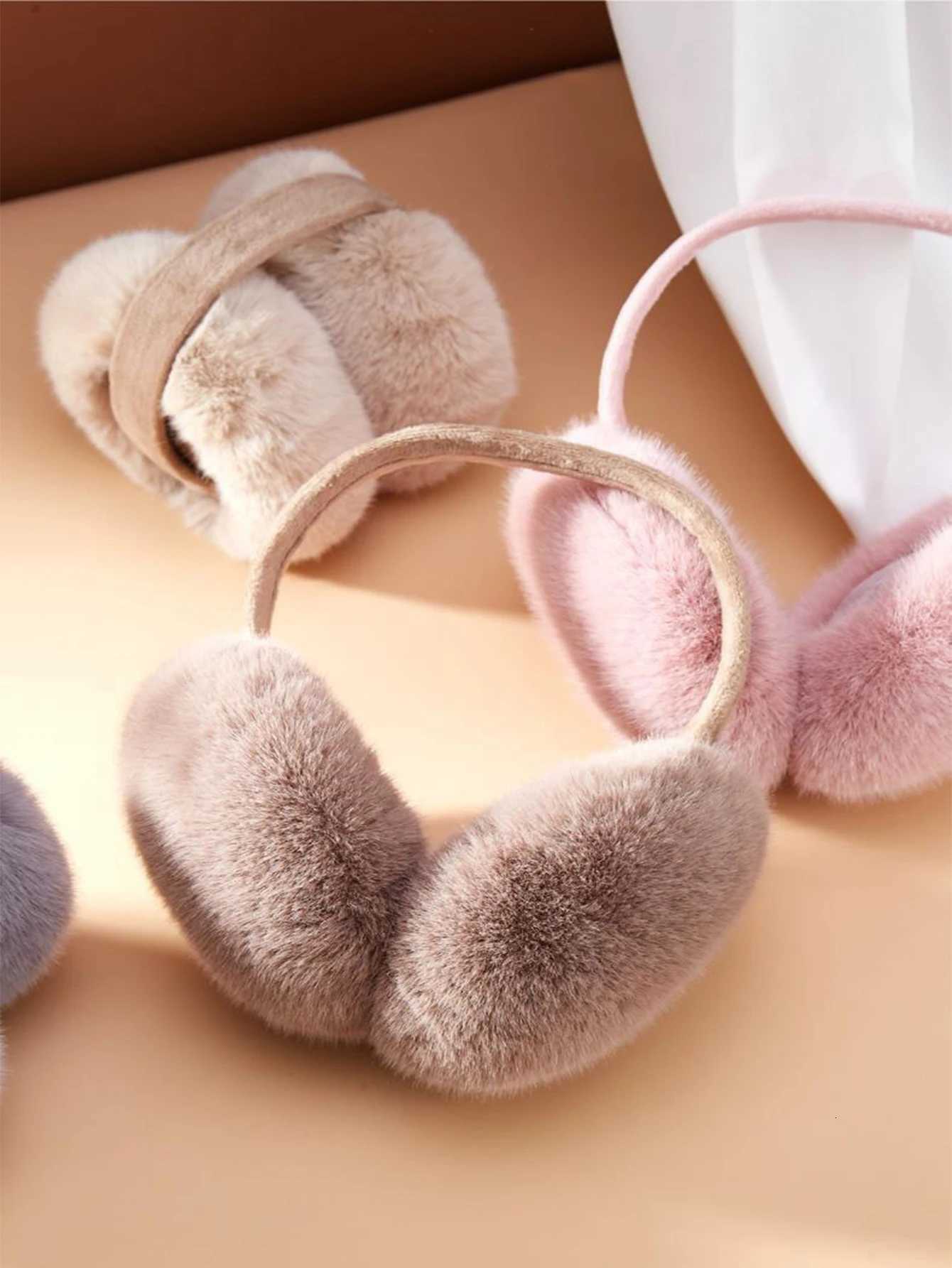 Warm Earmuffs for Women Thickened Fleece Winter Ear Warmers with Removable Washable Padding XJ250812