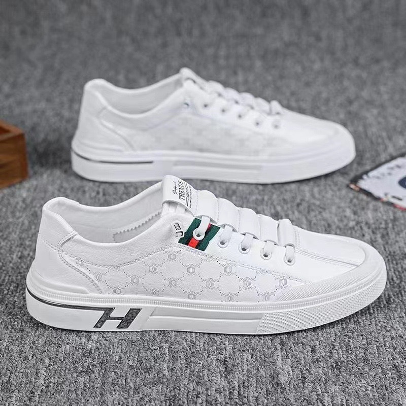 free shipping for designer Running Shoes Versatile sports white sneakers men's casual leather shoes and trendy shoes all in one go