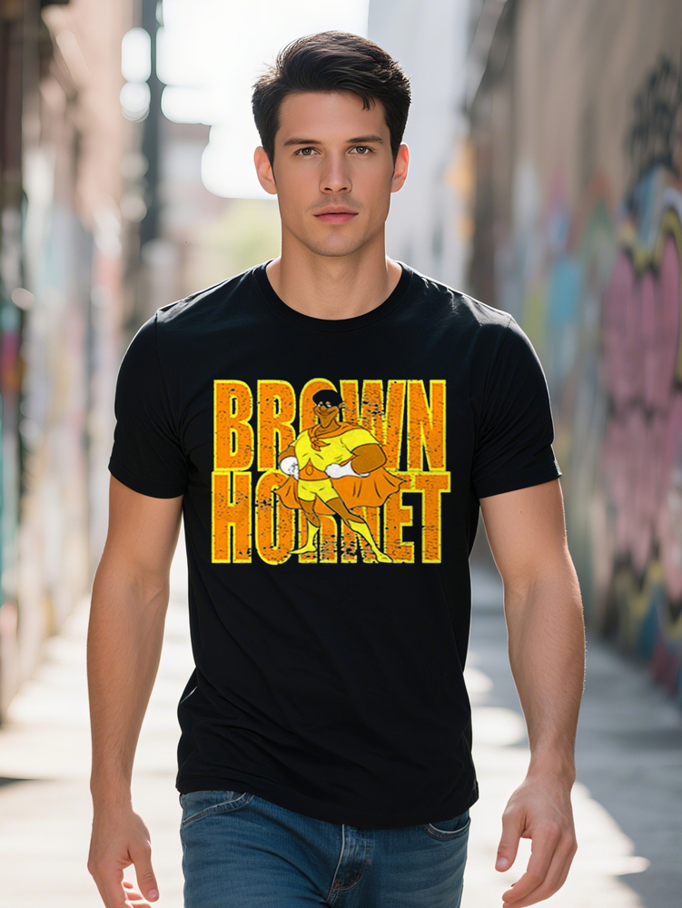 Funny Brown Hornet Vintage Cartoons Shirt Men s Short Sleeve Graphic T shirt Collection PLUS SIZE L XL