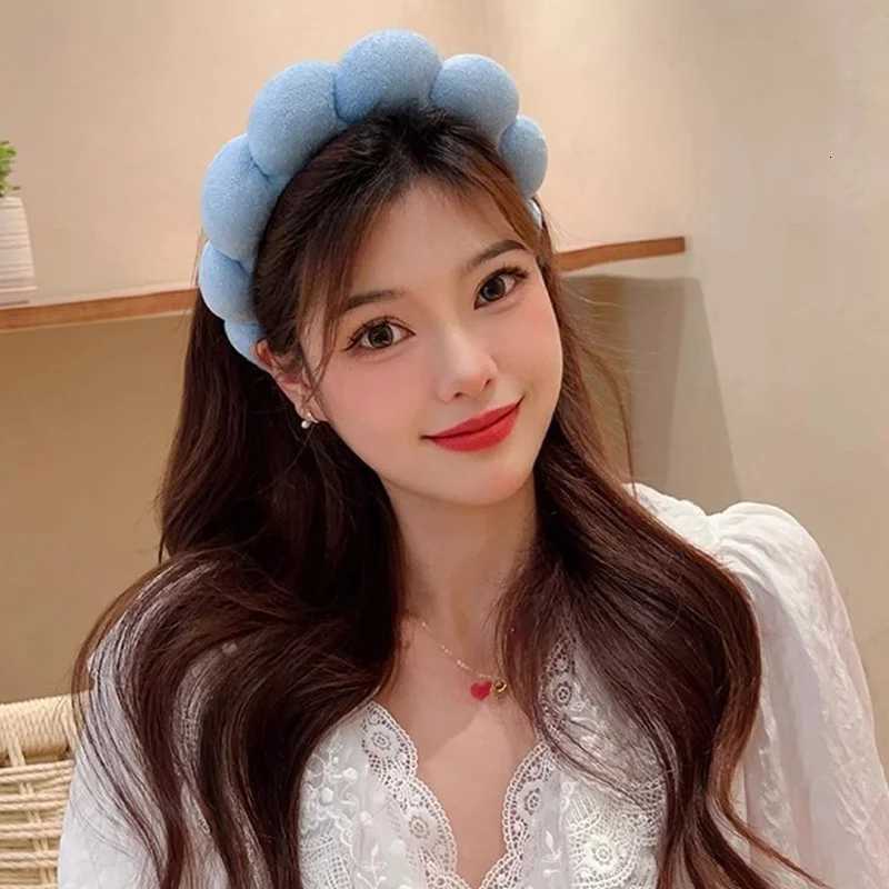 Simple Cloud Sponge Band for Wen Korean Style Candy Color Wide Brim Band Fashion Girl Face Wash Band Hair Accessory X250812
