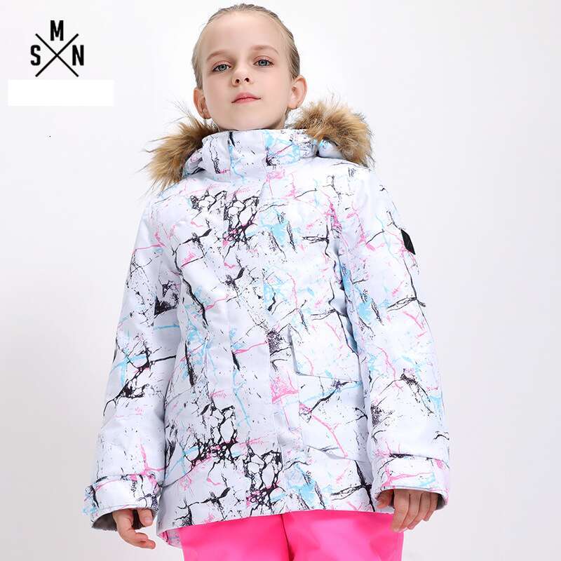Children's ski wear windproof waterproof warm jacket for boys and girls outdoor travel breathable big children's snow suit