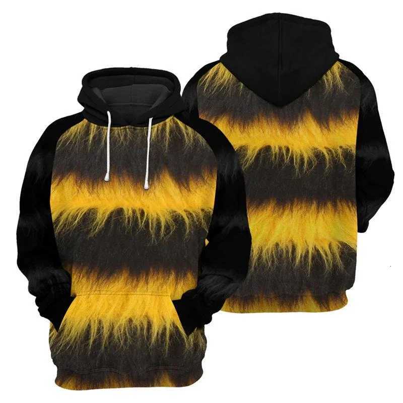 Cosplay Hoodies Mens Clothing Long SLeeve Pullover Sweatshirt 3D Printed Funny Animal Striped 2025 Autumn Outdoor Hoodie Y250811