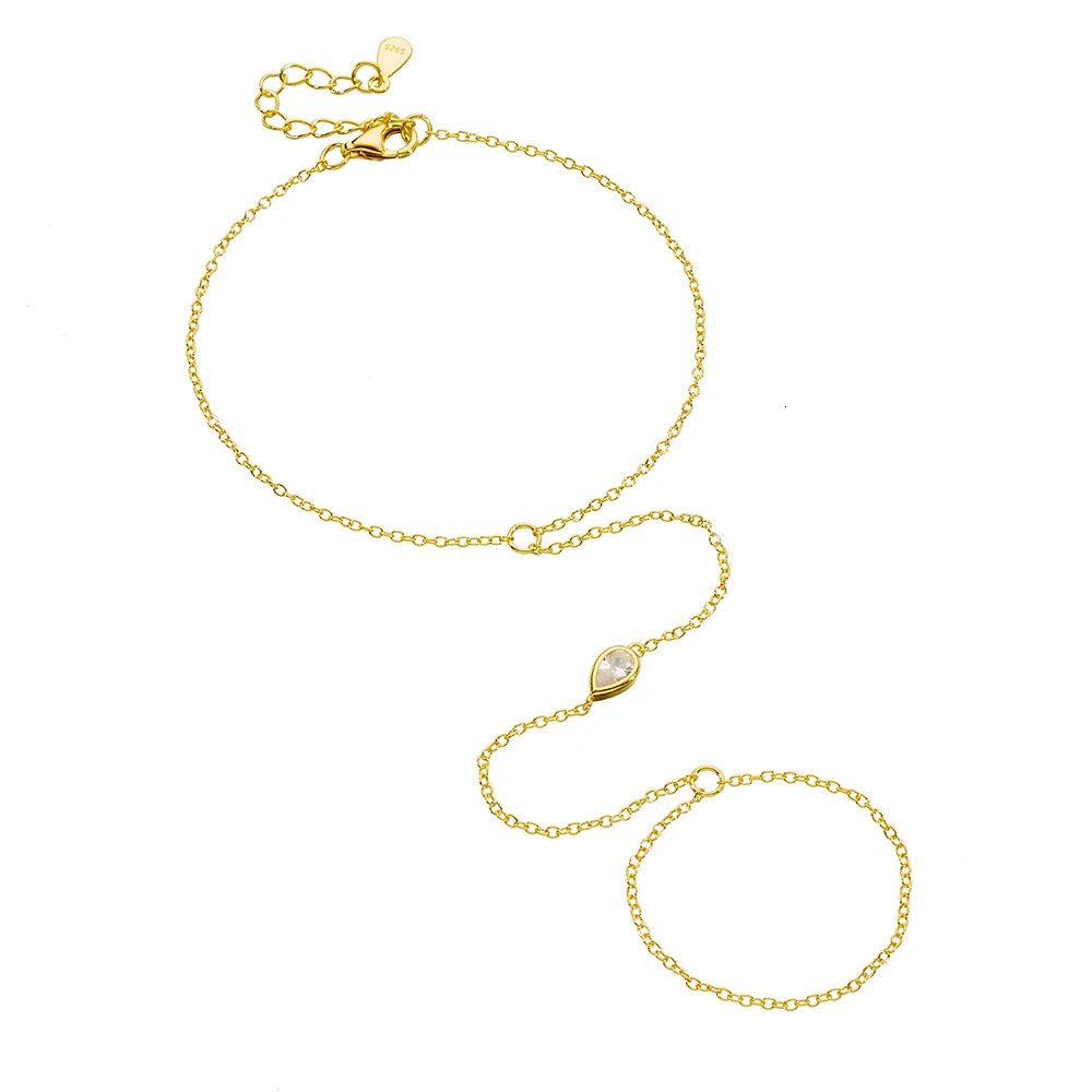 Wholesale Jewelry 925 Sterling Silver 14K Gold Plated Summer Beach Vacation Cz Zircon Layer Bracelet For Women 250807