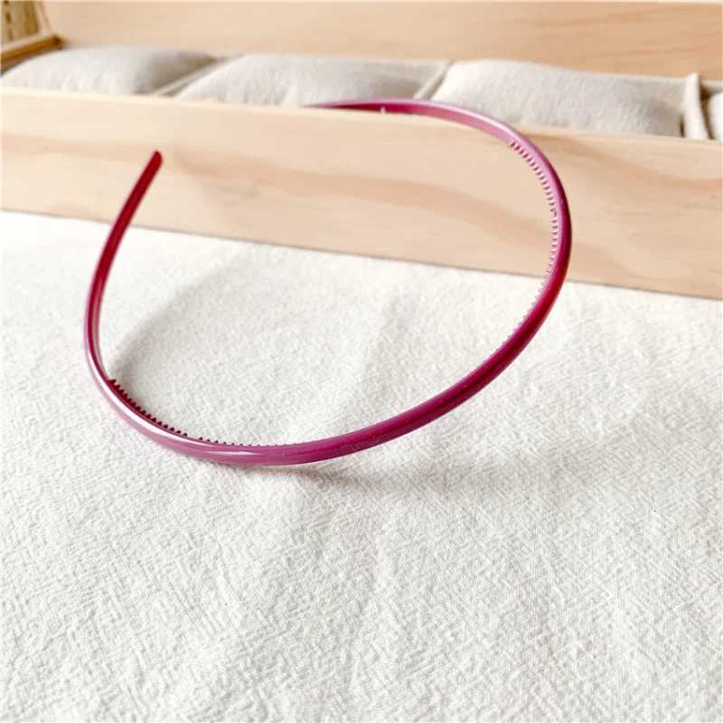 12 Wen Girls Super Thin Plastic Hairbands Solid Shining Hair Holder Cute Candy Bands X250812