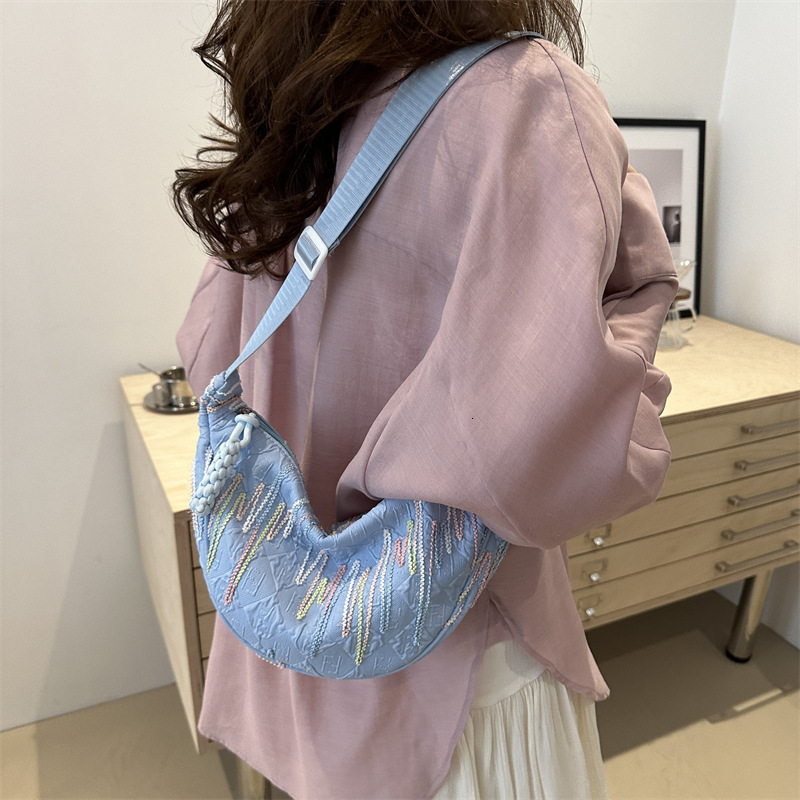 Forest Style Fresh Casual Trendy Personality Summer New Lightweight Pleated Single Shoulder Crossbody Dumpling Bag for Women ddmymarket