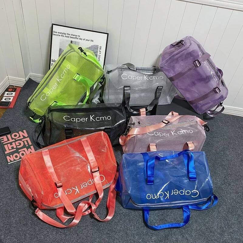 PVC Transparent New Fashion Handbag Candy Trendy Versatile Women's Bags 2025 Hot Sale Waterproof Large Capacity Travel Bag