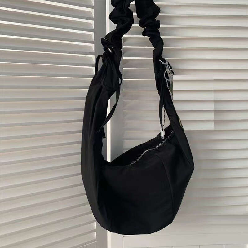 Spring And Summer New Women's Shoulder Crossbody Bag Oxford Cloth Wrinkled Simple Lightweight B5