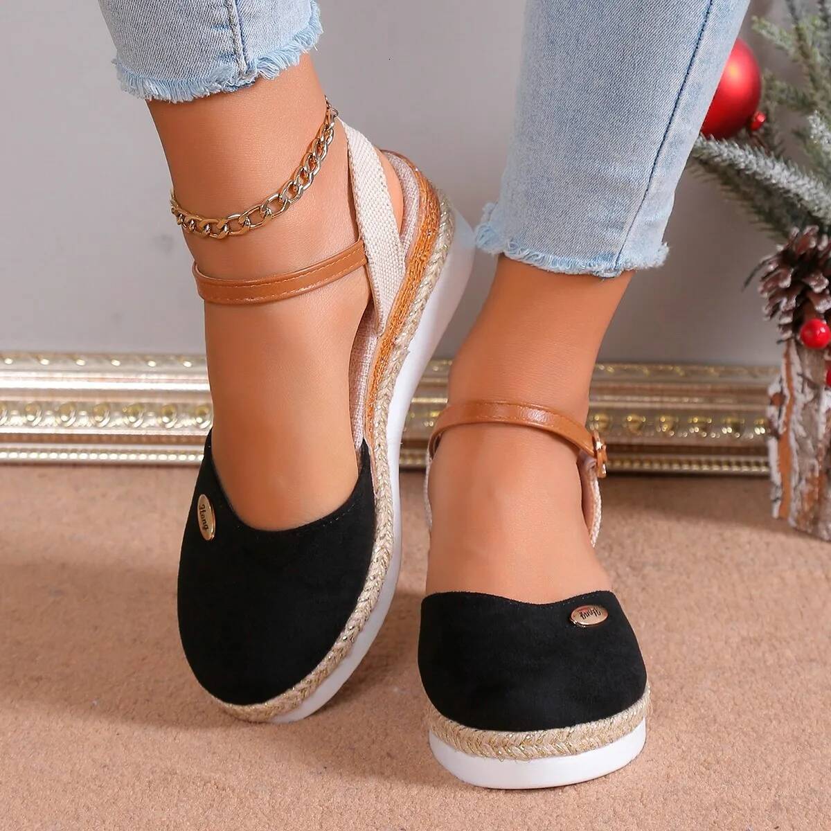 Wedge 2024 New Fashion Summer for Women Designer Shoes Platform Sandals Woman Heels Plus Sandalias Mujer ddmynov