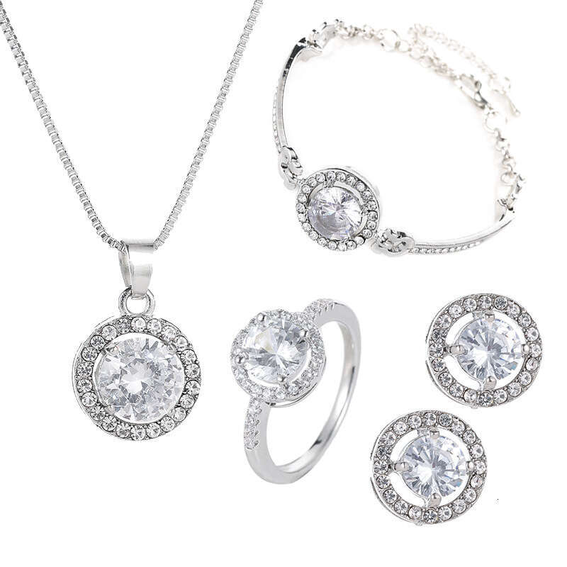 Fashion Jewelry Versatile Simple Elegant Noble Sparkling Dia Bangle Bracelet Women's