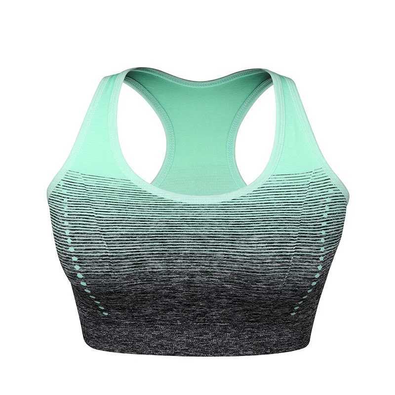 Sports Bra High Stretch Breathable Top Fitness Women Padded for Running Gym Seamless Crop Bra Gradient Sport Bra Z250812
