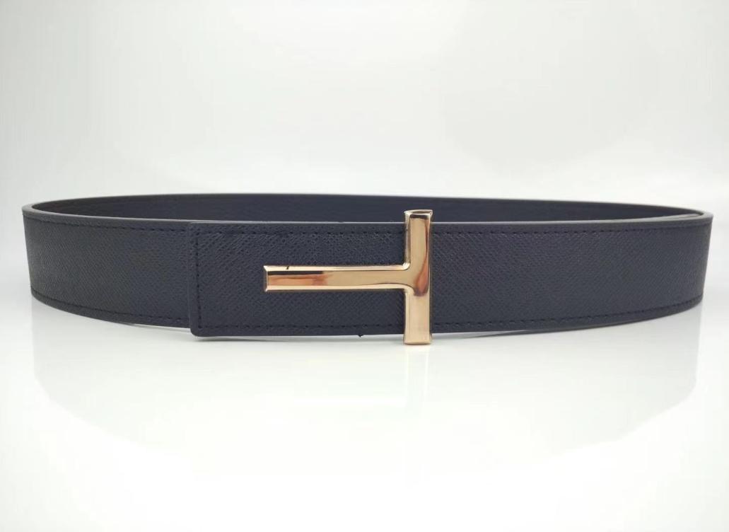 2021 designer men039s and women039s belts T letter buckle high quality leather 38CM model without box9044637