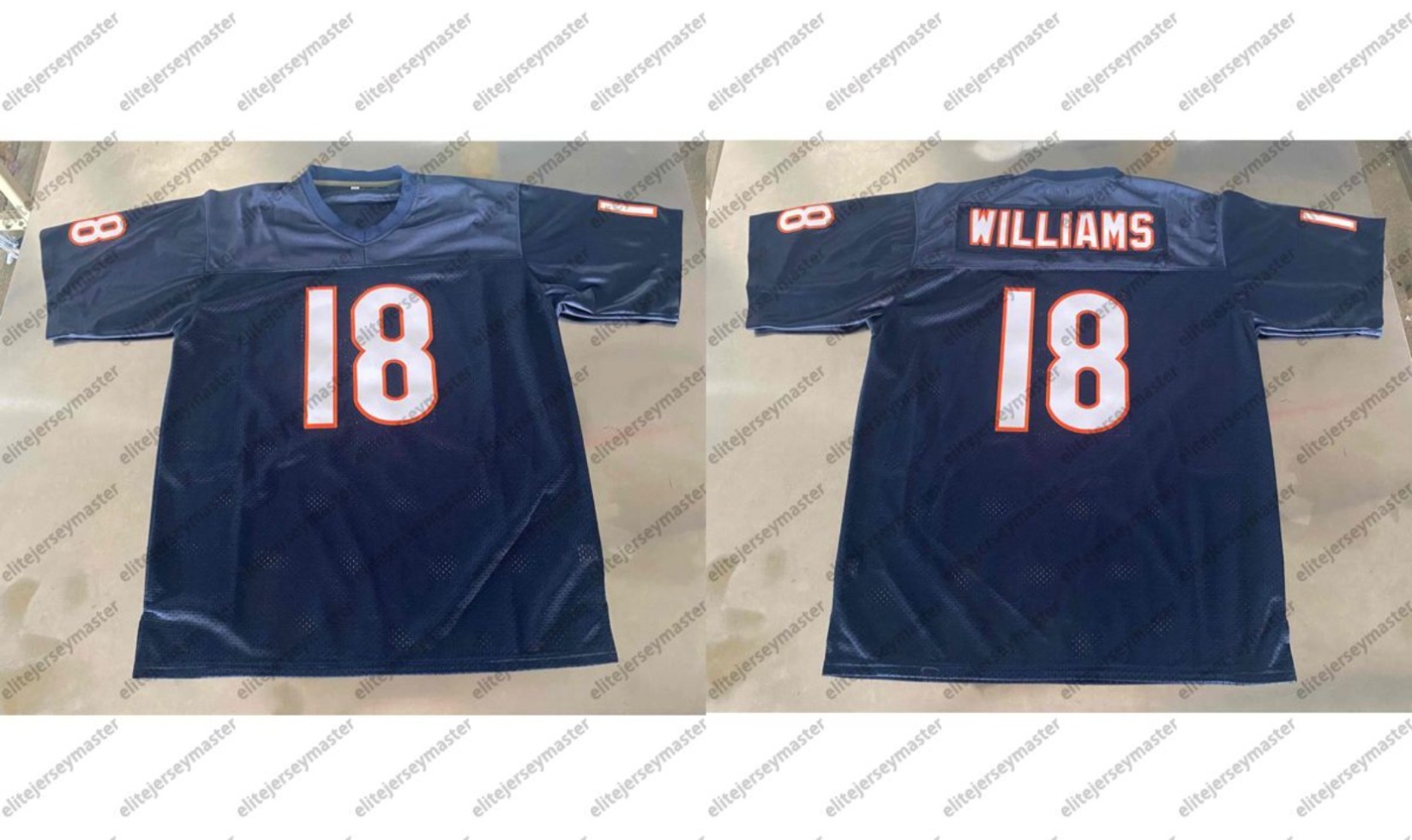 18 Caleb Williams D.J.Moore 15 Rome Odunze Cole Kmet Jaylon Johnson Walter Payton Brian Urlache rPersonalized Customized Football Jerseys Custom Any Number Name 123