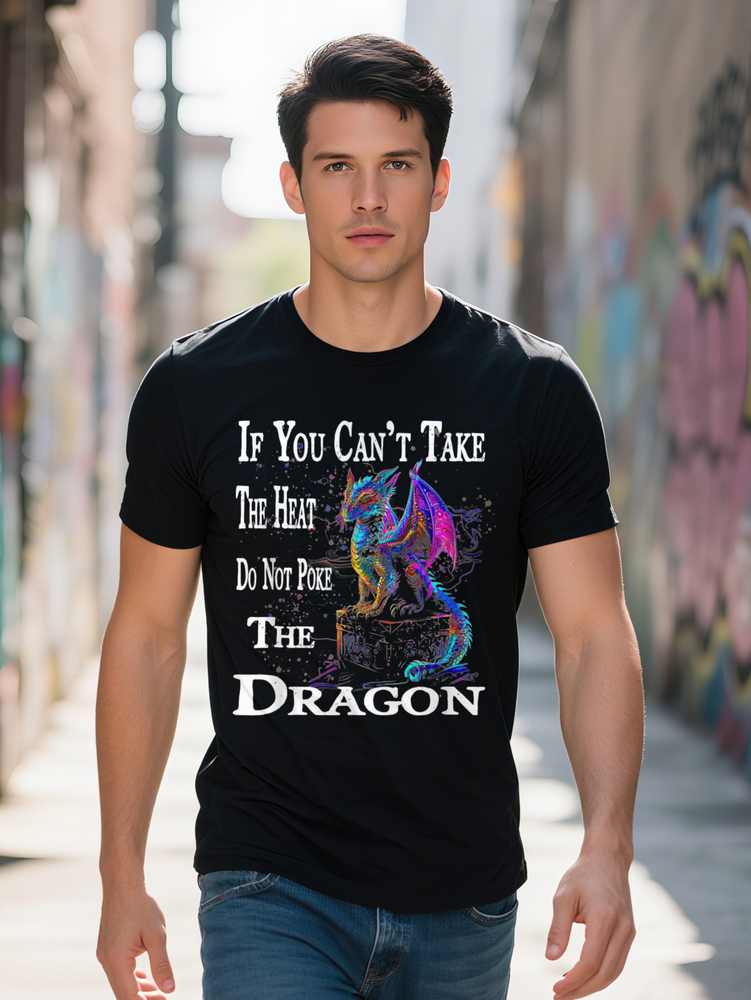 Comfortable Cool Dragon Graphic T Shirt Mythical Creature Lover Plus Size L XL Leisure Sports Halloween Christmas