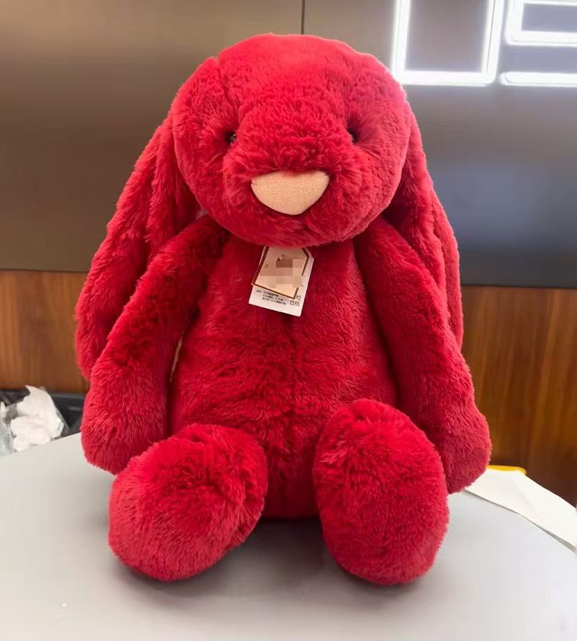 New Christmas Gift puppy bonnie rabbit Model Monster Birthday la bubu doll Stuffed Plush s Jellys Cat gifts Cotton sing C251202