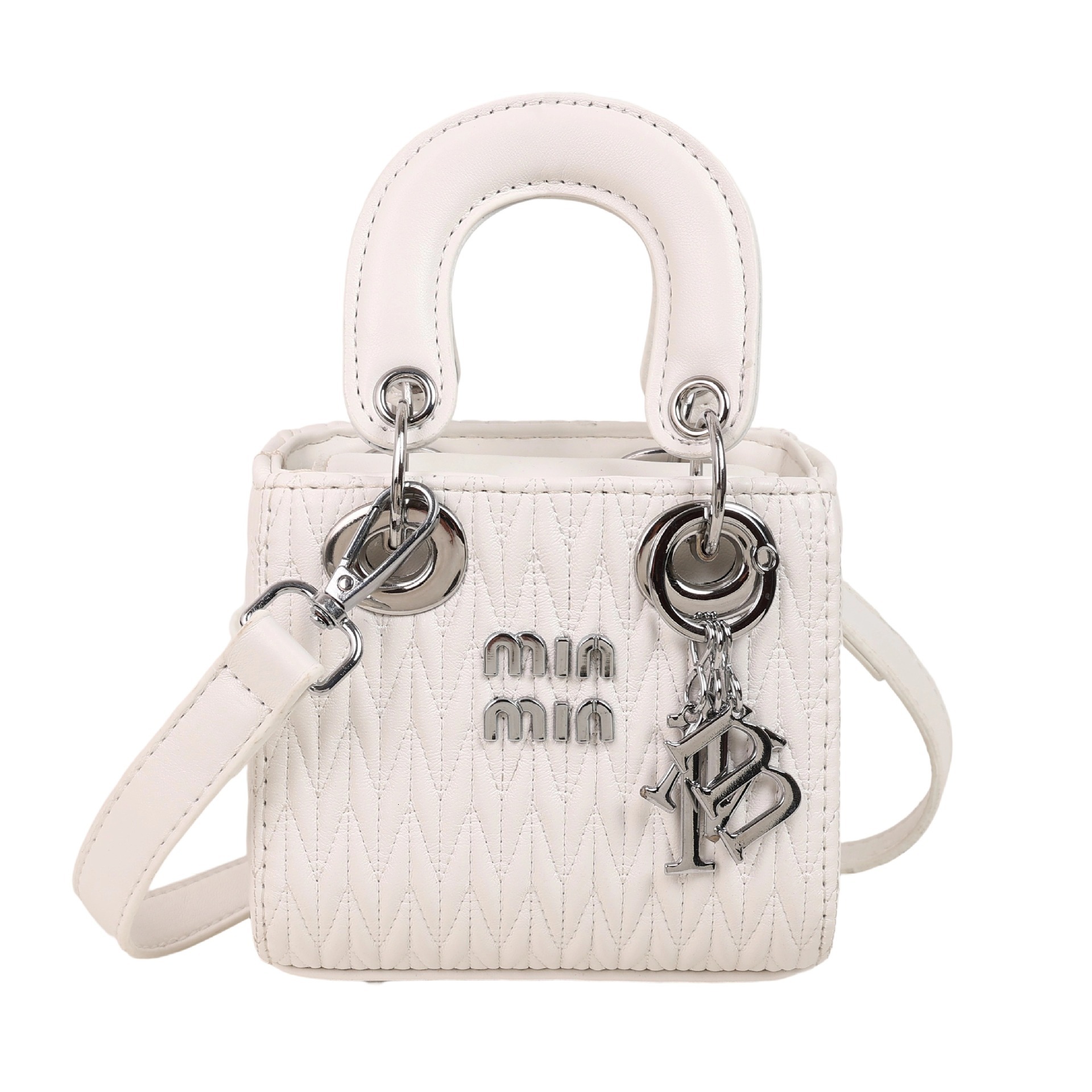 Quilted Embroidery Large Capacity Spring New Princess Diana Style Fashionable Single Shoulder Crossbody Bag for Women