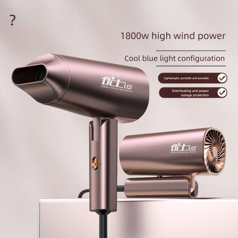 Blue Cold Air Hot Air Adjustable Hair Dryer for Professional and Home Beauty - Precise Thermal Control