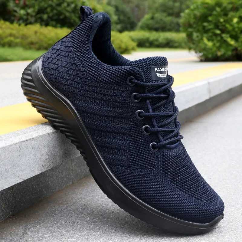 Mens Solid Lace-Up Casual Shoes Lightweight Outdoor Sports Shoes Suitable for All Seasons Training Free Shipping Shoe Z250812