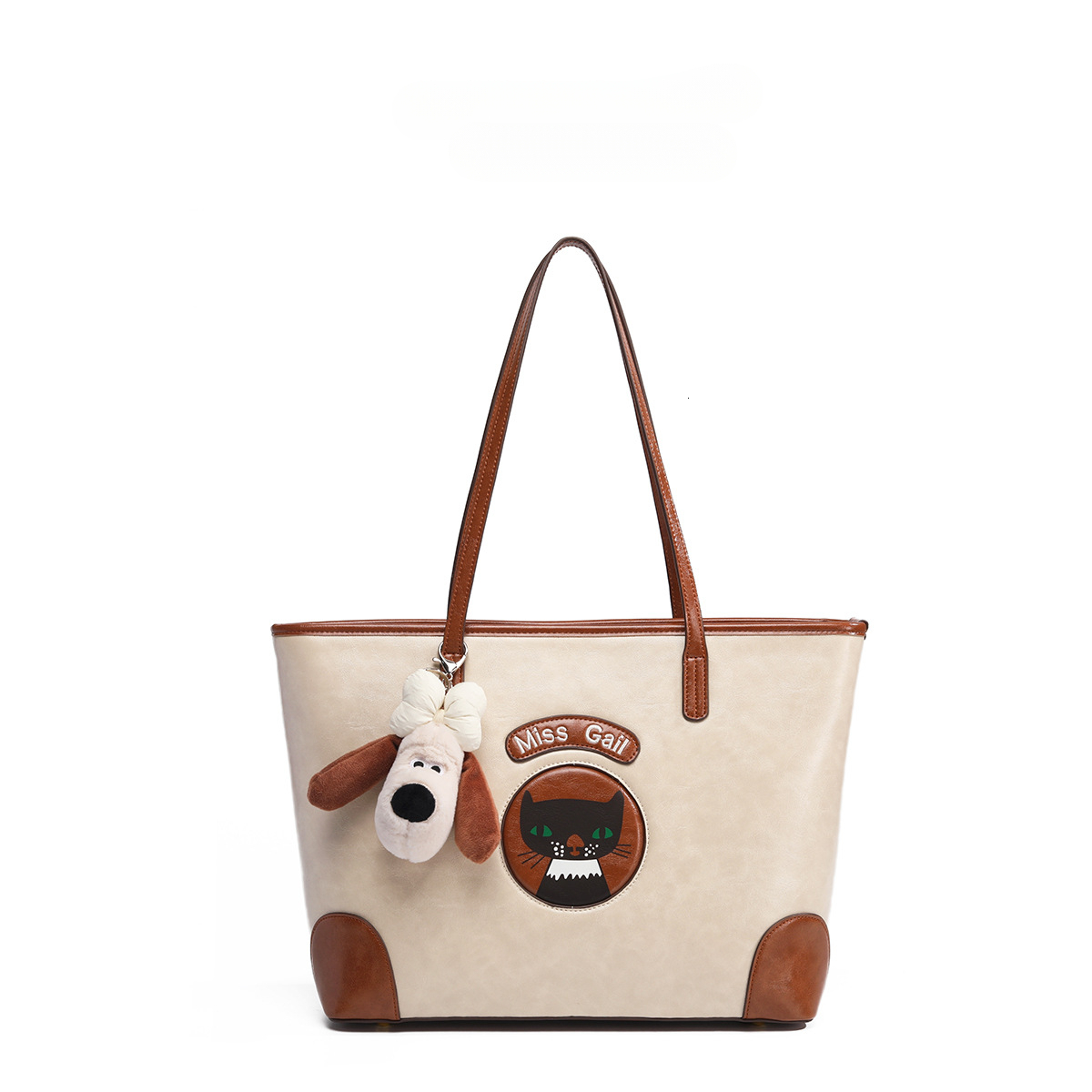 2025 Autumn New Women s Shoulder Bag Cute Cat Handbag bag Commuting Large Capacity Women s women s Shoulder Bag Autumn New Light Luxury Designer Bag