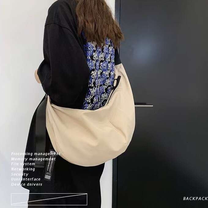 New Korean Style Women, Ins Workwear For Men, Oxford Cloth Bag, Casual Dumpling Crossbody Bag B5