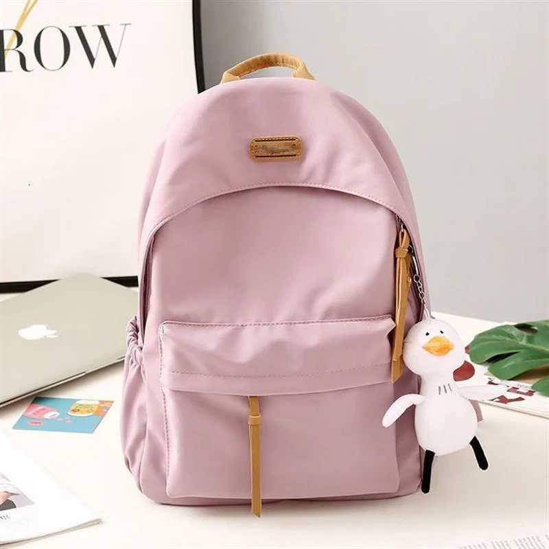 High School Harajuku Ins Versatile School Bag Middle School Students Junior High School Girls Trendy Backpack New Style Backpack W250812